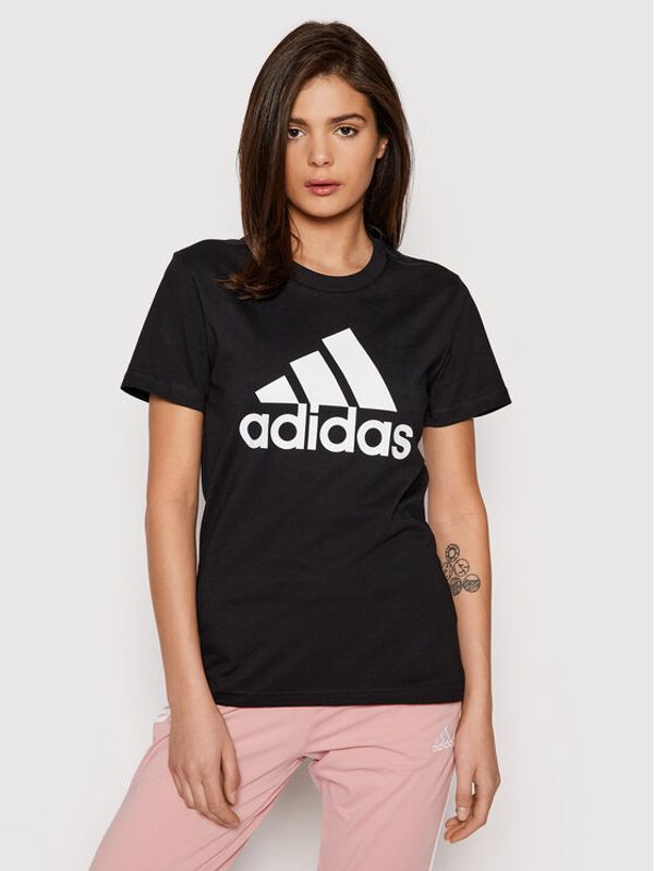 adidas adidas Тишърт Essentials Logo GL072 Черен Regular Fit