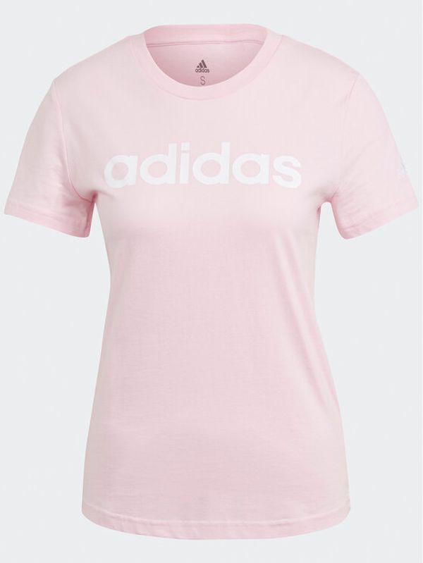 adidas adidas Тишърт Essentials Slim Logo T-Shirt GL0771 Розов Slim Fit