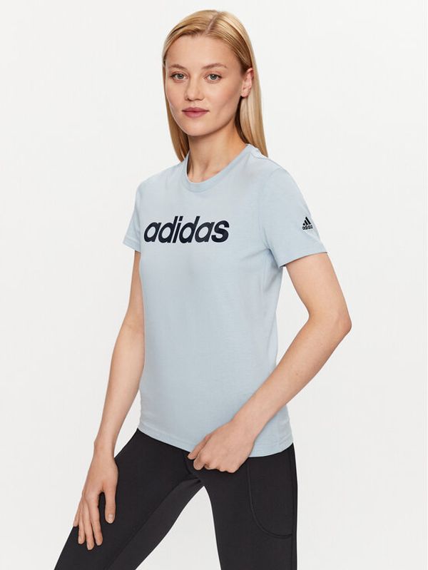 adidas adidas Тишърт Essentials Slim Logo T-Shirt IM2832 Син Slim Fit