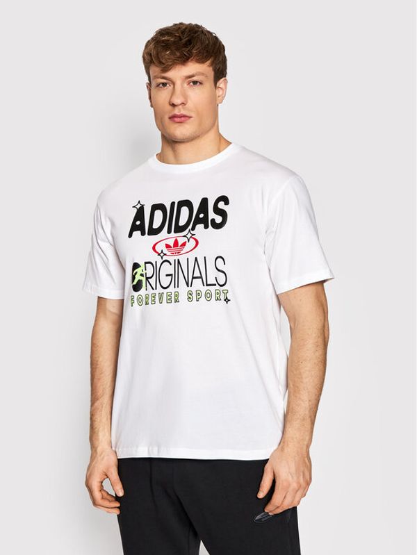 adidas adidas Тишърт Forever Sport HC2123 Бял Regular Fit