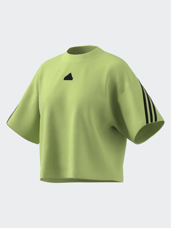 adidas adidas Тишърт Future Icons 3-Stripes T-Shirt IL3062 Зелен Loose Fit