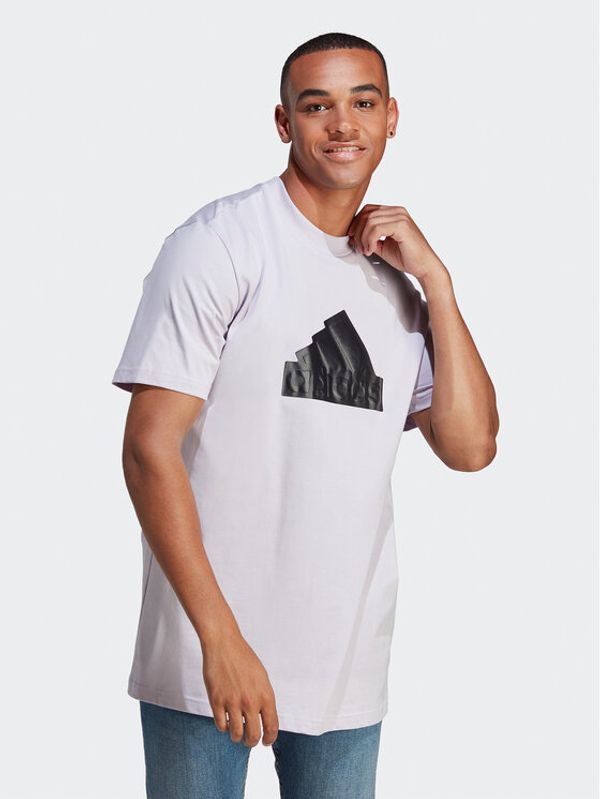adidas adidas Тишърт Future Icons Badge of Sport T-Shirt IC3712 Виолетов Loose Fit