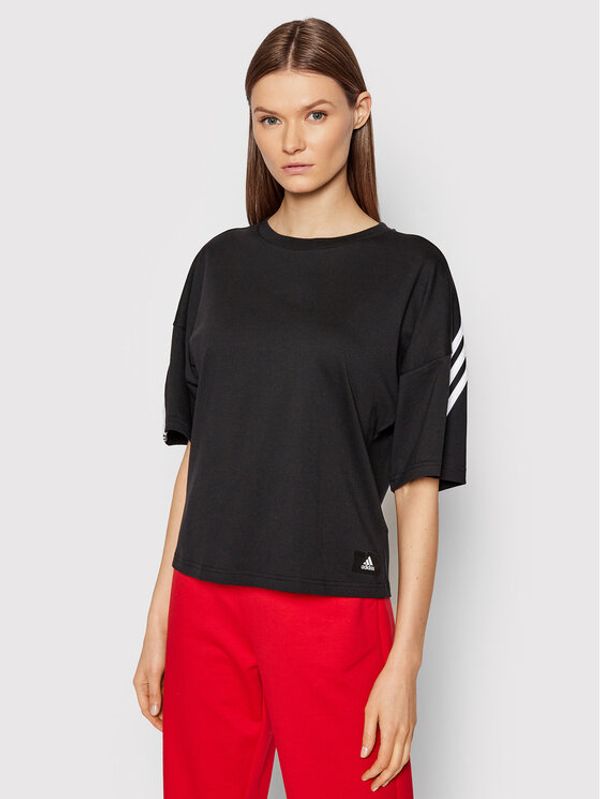 adidas adidas Тишърт Future Icons HE0308 Черен Loose Fit