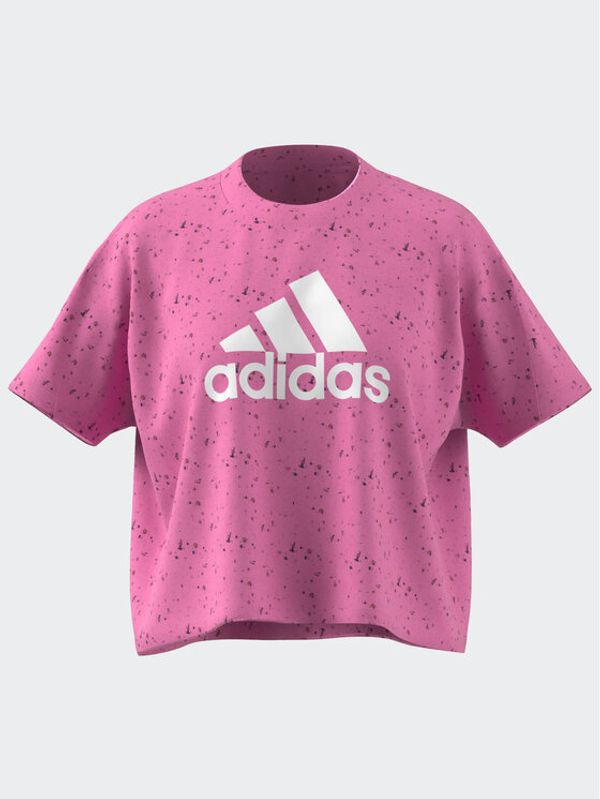 adidas adidas Тишърт Future Icons Winners T-Shirt IC0496 Розов Loose Fit