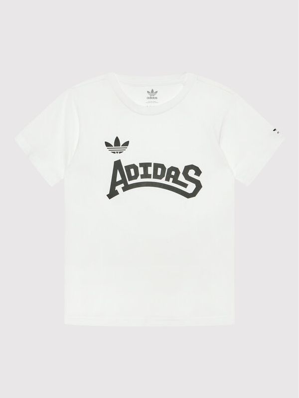 adidas adidas Тишърт Graphic HF4933 Бял Regular Fit