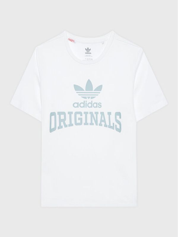 adidas adidas Тишърт Graphic HL6871 Бял Relaxed Fit