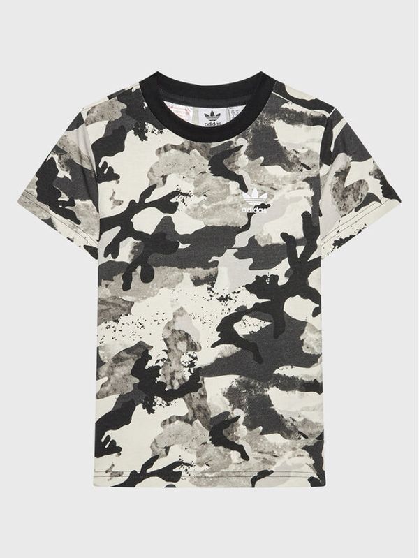 adidas adidas Тишърт HK0286 Сив Regular Fit