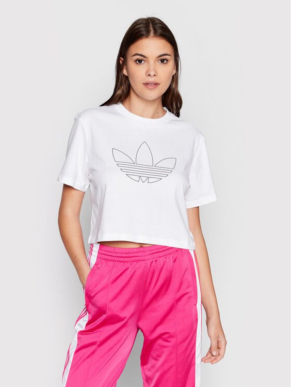 adidas adidas Тишърт HK5178 Бял Loose Fit