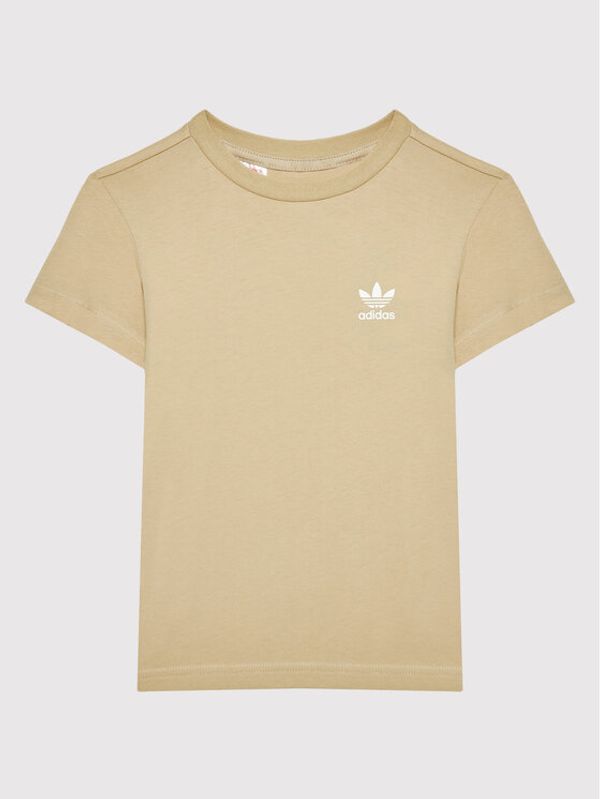 adidas adidas Тишърт HK7437 Бежов Regular Fit