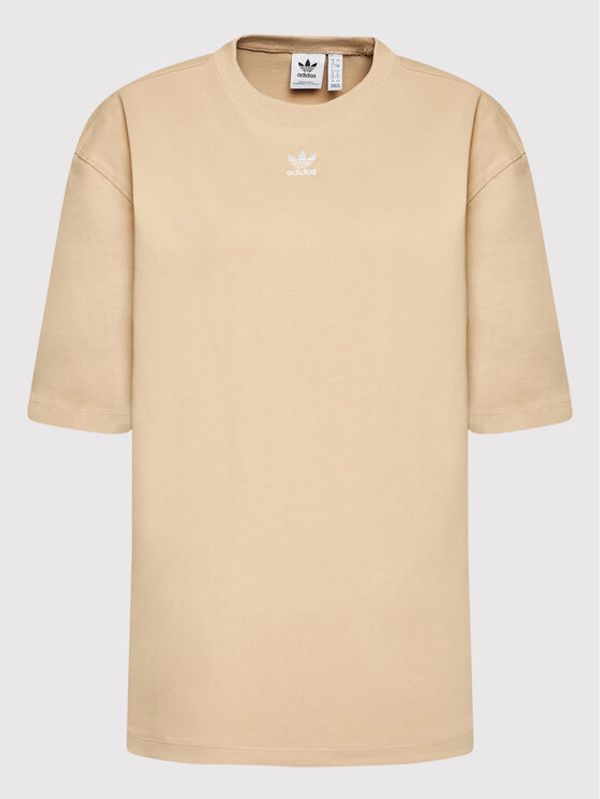 adidas adidas Тишърт HM1824 Бежов Relaxed Fit