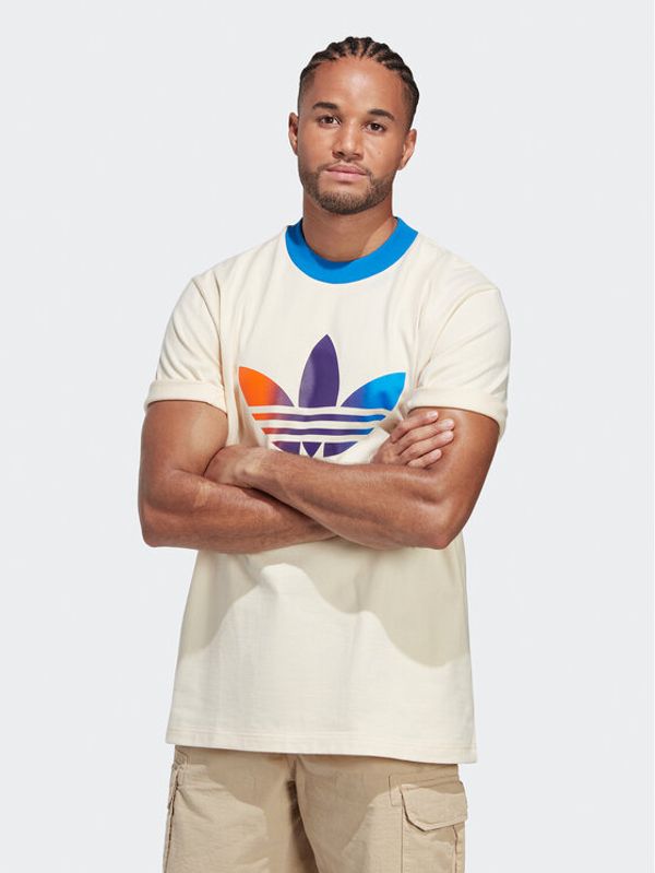 adidas adidas Тишърт IP6967 Бежов