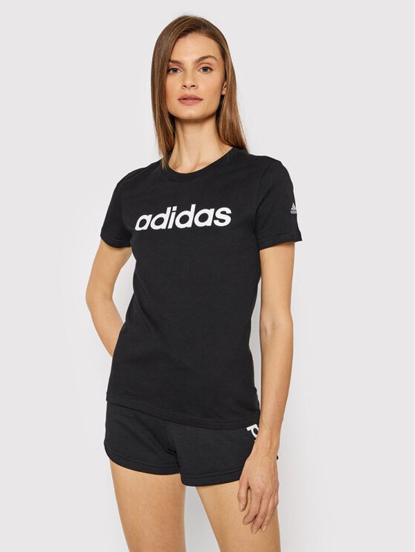 adidas adidas Тишърт Loungewear Essentials Logo GL0769 Черен Slim Fit