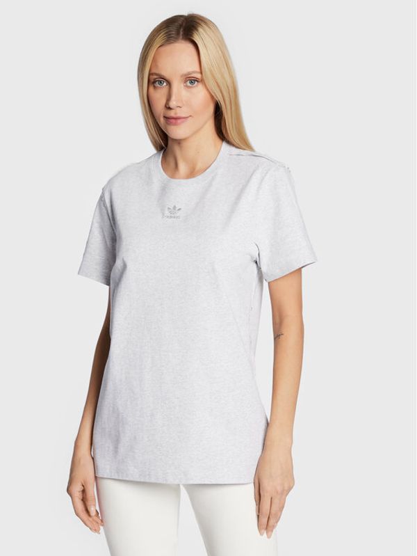 adidas adidas Тишърт Loungewear HL9133 Сив Loose Fit