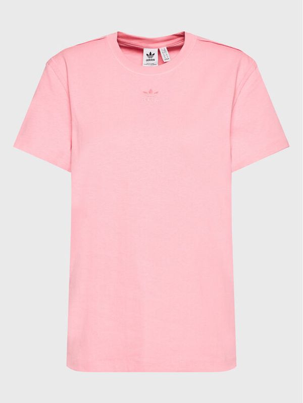 adidas adidas Тишърт Loungewear HL9134 Розов Loose Fit