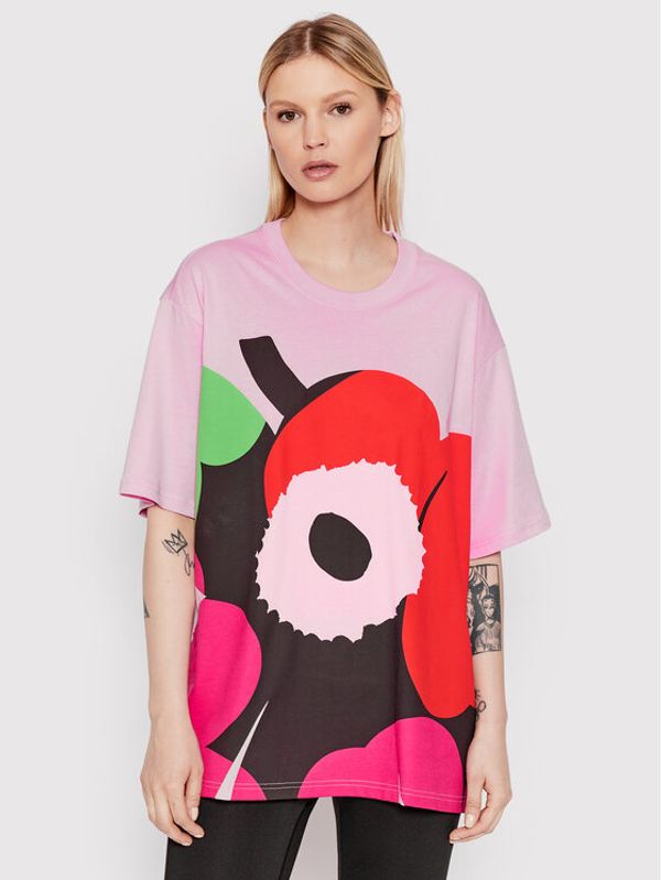 adidas adidas Тишърт MARIMEKKO HC4188 Розов Loose Fit