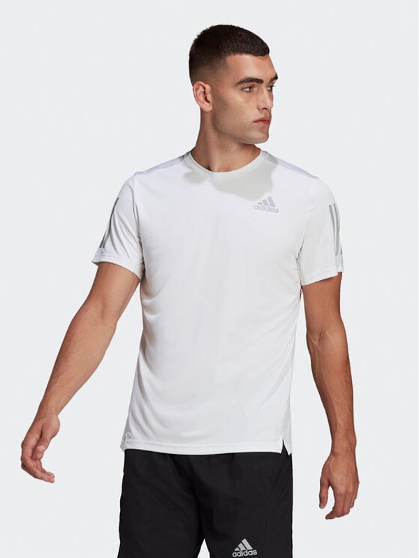 adidas adidas Тишърт Own the Run T-Shirt HB7444 Бял Regular Fit