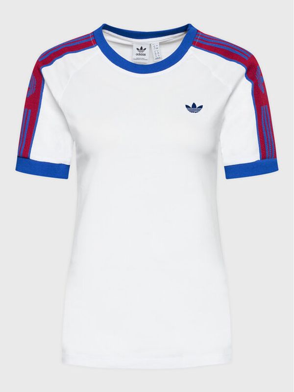 adidas adidas Тишърт Tape HL9172 Бял Regular Fit