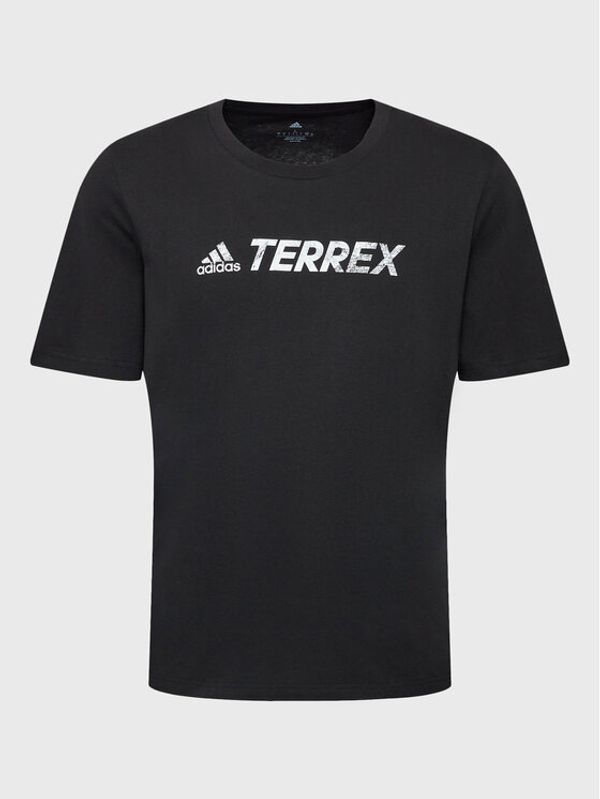 adidas adidas Тишърт Terrex Classic Logo HF3286 Черен Regular Fit