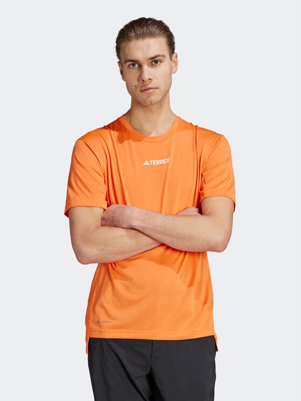 adidas adidas Тишърт Terrex Multi T-Shirt HZ6259 Оранжев Regular Fit
