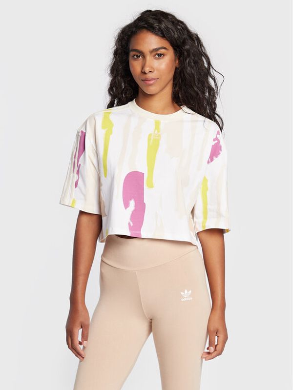 adidas adidas Тишърт THEBE MAGUGU HM2621 Цветен Loose Fit