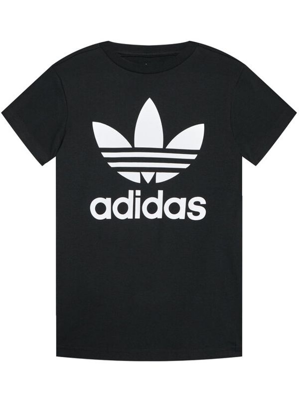 adidas adidas Тишърт Trefoil DV2905 Черен Regular Fit