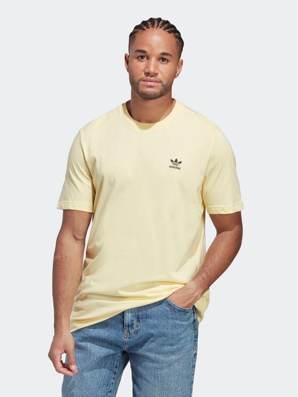 adidas adidas Тишърт Trefoil Essentials T-Shirt IA4867 Жълт Regular Fit