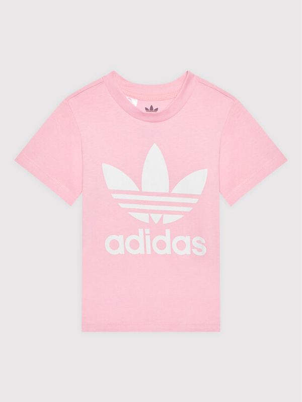 adidas adidas Тишърт Trefoil HE2188 Розов Regular Fit