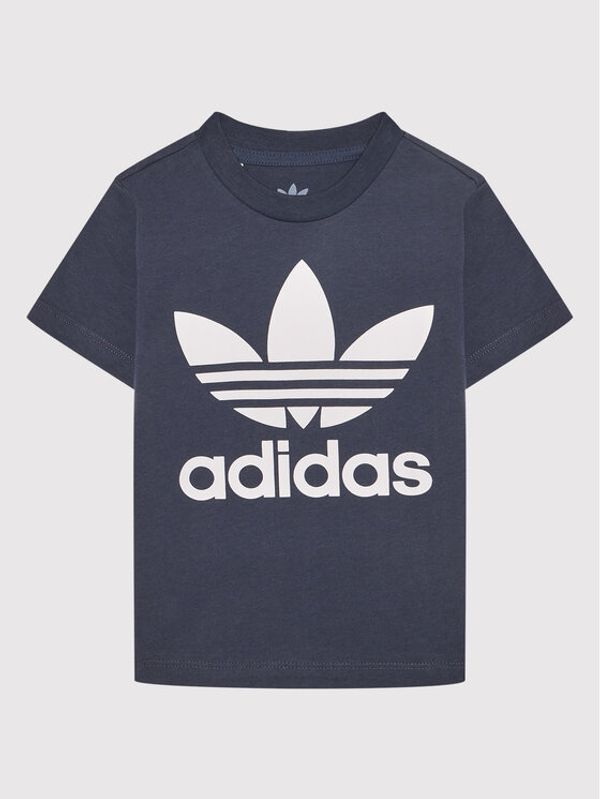 adidas adidas Тишърт Trefoil HE2190 Тъмносин Regular Fit