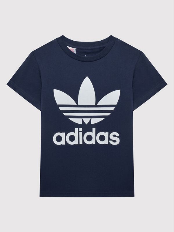 adidas adidas Тишърт Trefoil HK0260 Тъмносин Regular Fit
