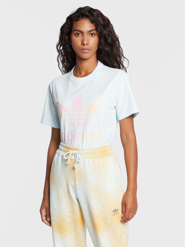 adidas adidas Тишърт Trefoil HL6606 Син Regular Fit