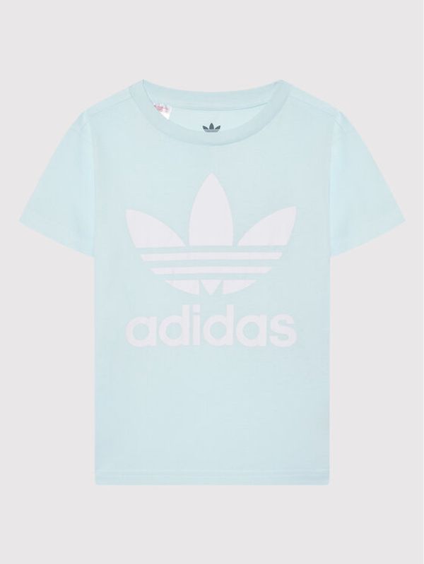 adidas adidas Тишърт Trefoil HS8863 Син Regular Fit