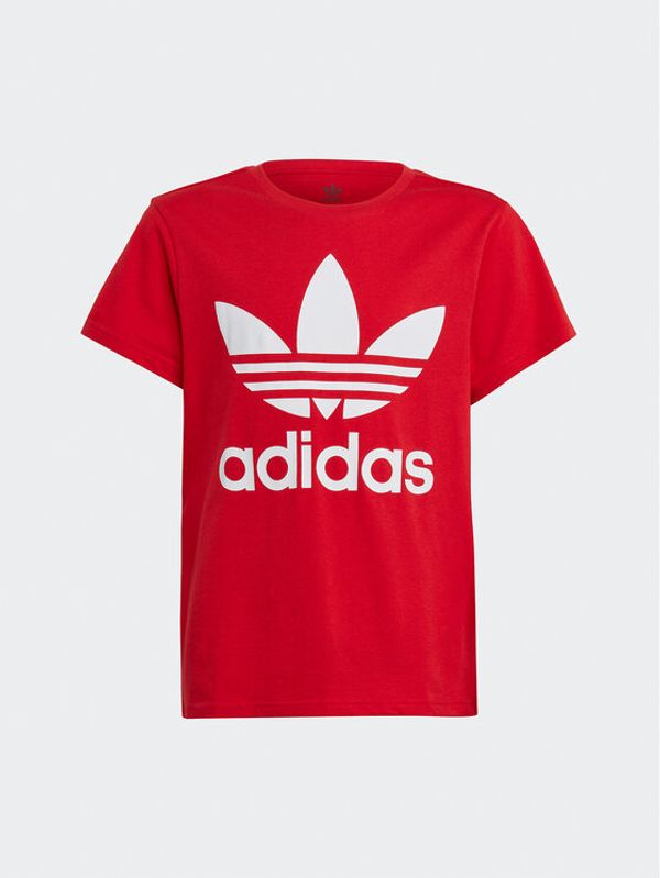 adidas adidas Тишърт Trefoil T-Shirt IB9929 Червен Regular Fit