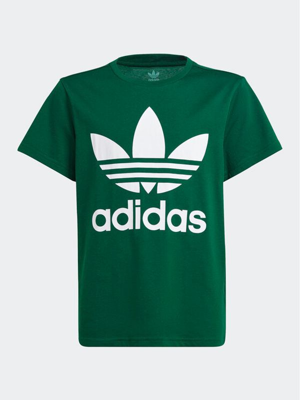 adidas adidas Тишърт Trefoil T-Shirt IB9933 Зелен Regular Fit