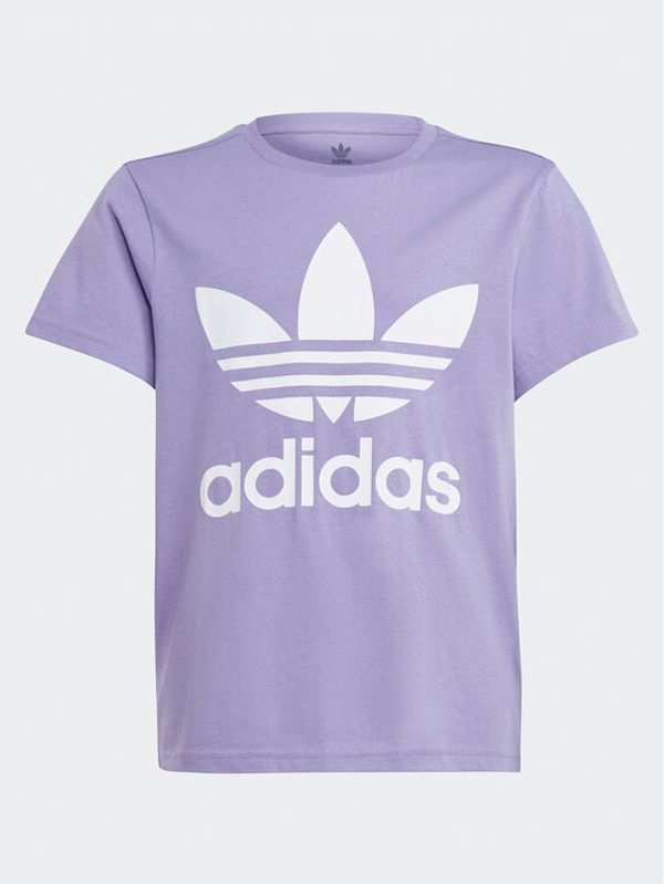 adidas adidas Тишърт Trefoil T-Shirt IB9934 Виолетов Regular Fit