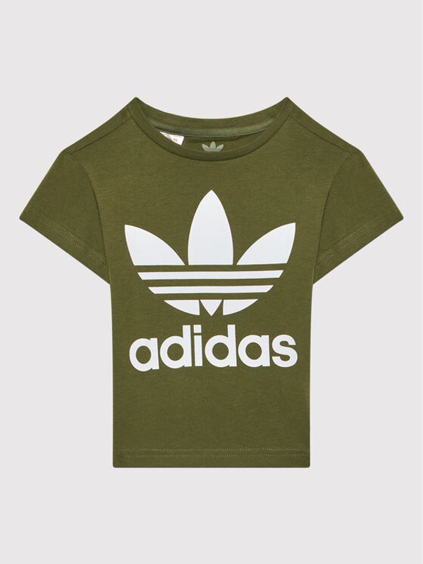 adidas adidas Тишърт Treofil HC1984 Зелен Regular Fit