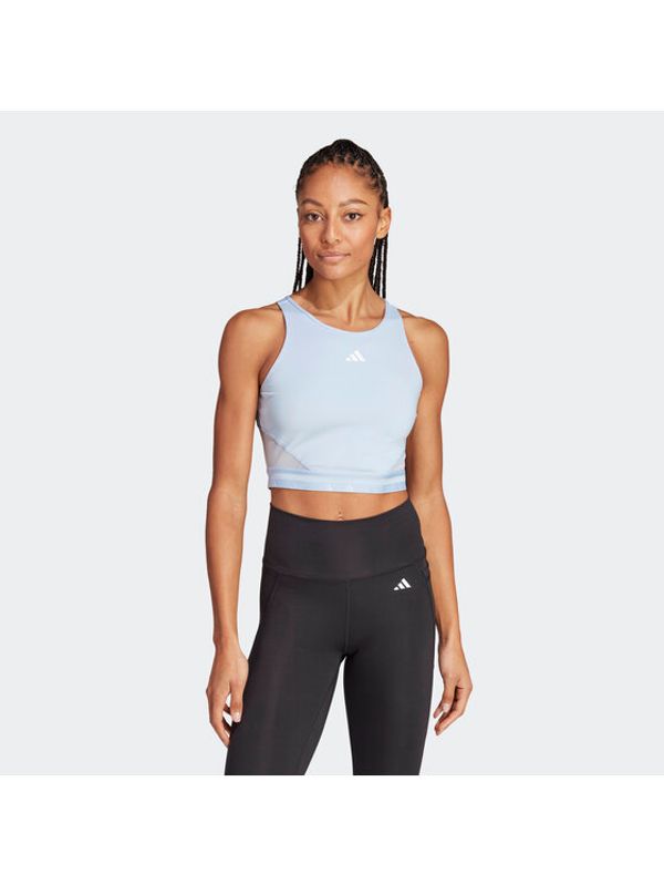 adidas adidas топ AEROREADY Hyperglam Crop Tank Top IB2312 Син