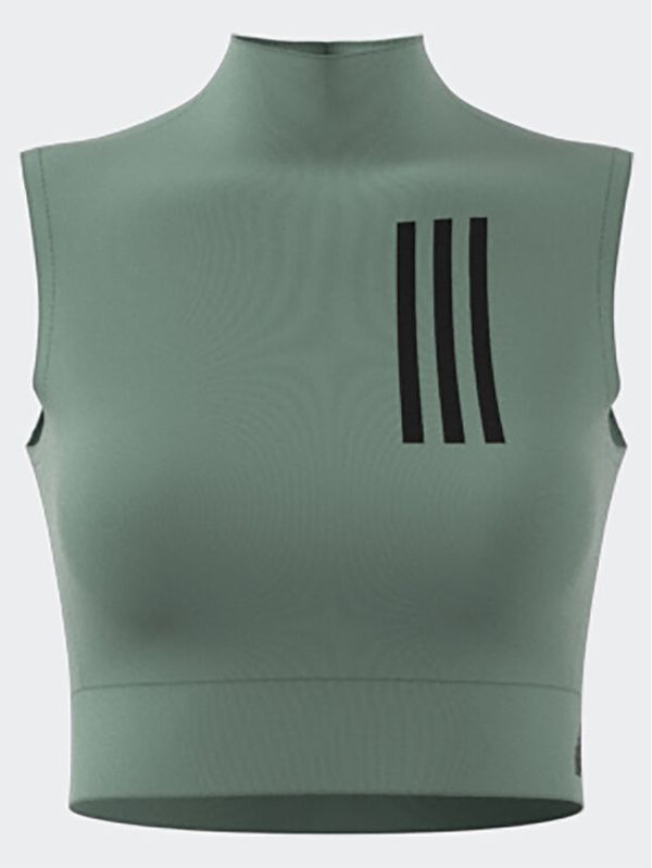adidas adidas топ Mission Victory Sleeveless Cropped Top IC0315 Зелен Slim Fit