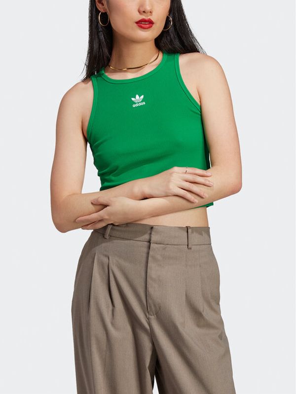 adidas adidas топ Rib Tank Top IL9628 Зелен