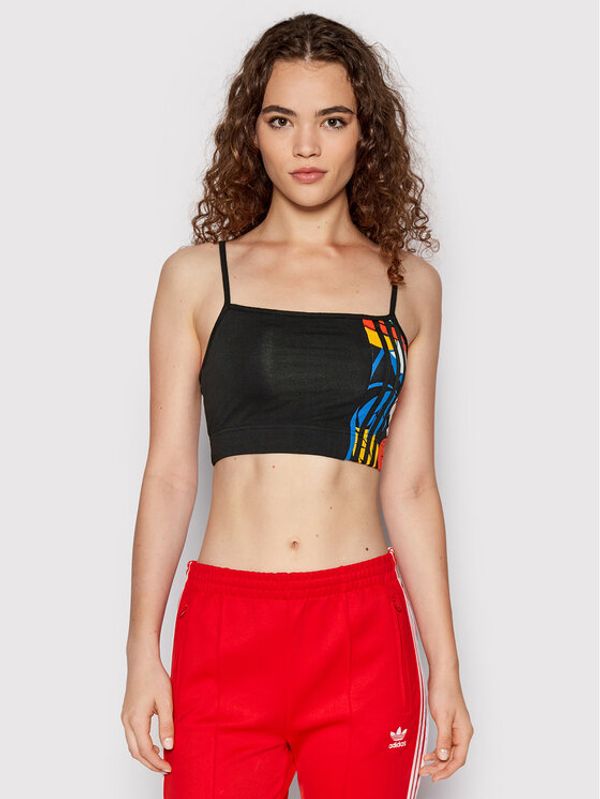 adidas adidas топ RICH MNISI HC4465 Черен Slim Fit