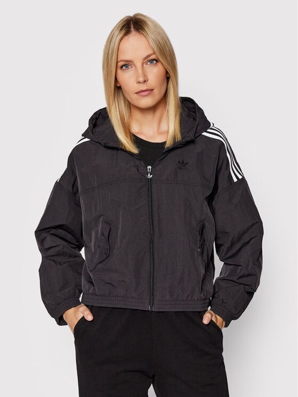 adidas adidas Ветровка adicolor Classics HC2022 Черен Regular Fit