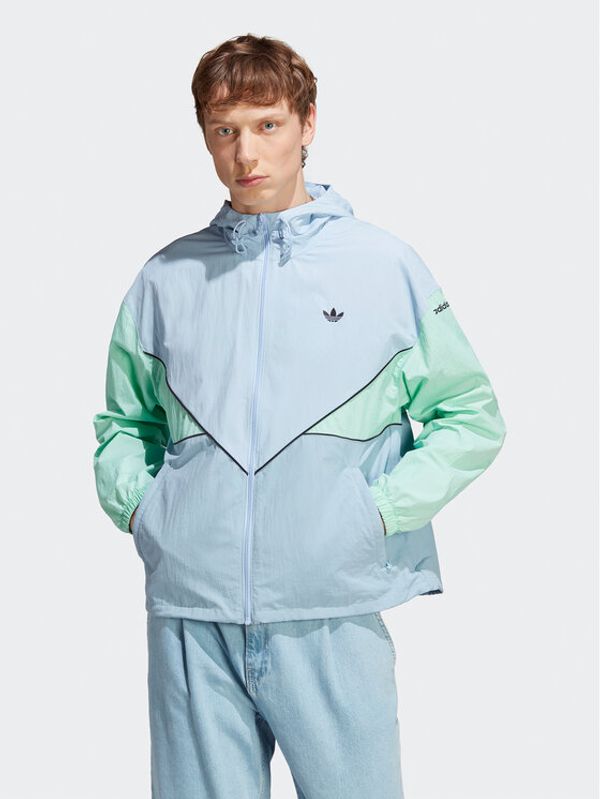 adidas adidas Ветровка Adicolor Seasonal Archive Windbreaker HR8934 Син Loose Fit