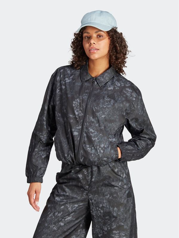 adidas adidas Ветровка Future Icons 3-Stripes IM2456 Черен Loose Fit