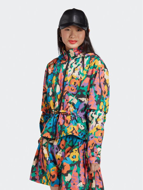 adidas adidas Ветровка Graphic Windbreaker HT4689 Черен Loose Fit