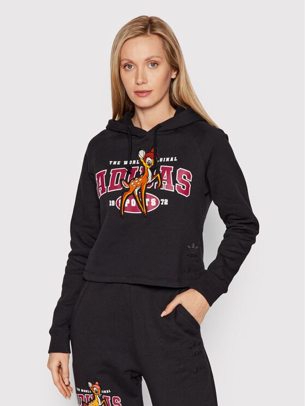 adidas Adriatica Суитшърт Disney Bambi HE6875 Черен Regular Fit