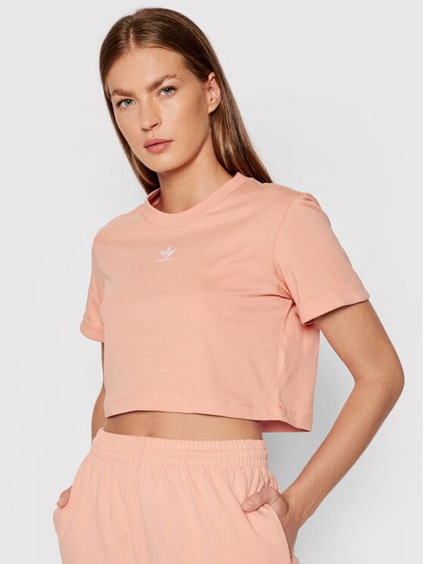 adidas Originals adidas Тишърт adicolor Essentials Cropped H37883 Оранжев Standard Fit