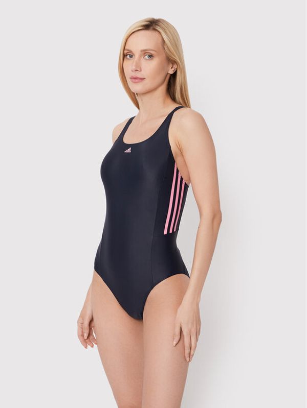 adidas Performance adidas Бански костюм Mid 3-Stripes HD0878 Тъмносин