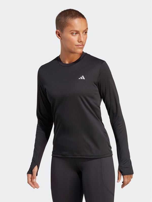 adidas Performance adidas Блуза Run It Long-Sleeve Top HZ0113 Черен Regular Fit