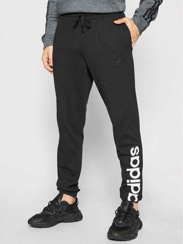 adidas Performance adidas Долнище анцуг Essentials Single Jersey GK8827 Черен Regular Fit