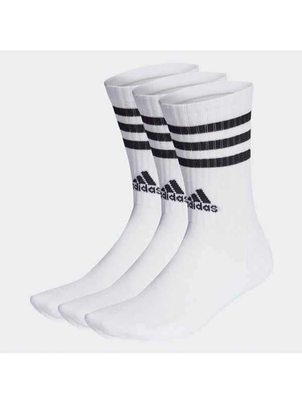 adidas Performance adidas Дълги чорапи unisex 3-Stripes Cushioned Crew Socks 3 Pairs HT3458 Бял