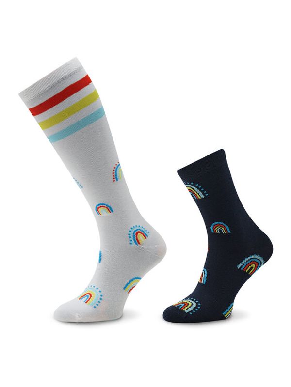 adidas Performance adidas Комплект 2 чифта дълги чорапи мъжки Rainbow HN5735 Цветен